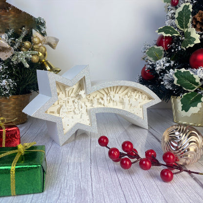 Nativity Scene 2 – 3D Box SVG File for Cricut & Silhouette