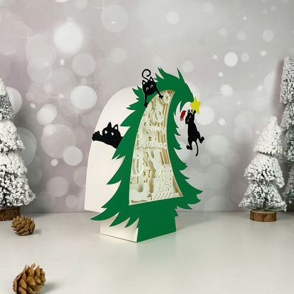 Christmas Cat – 3D Box SVG File for Cricut & Silhouette