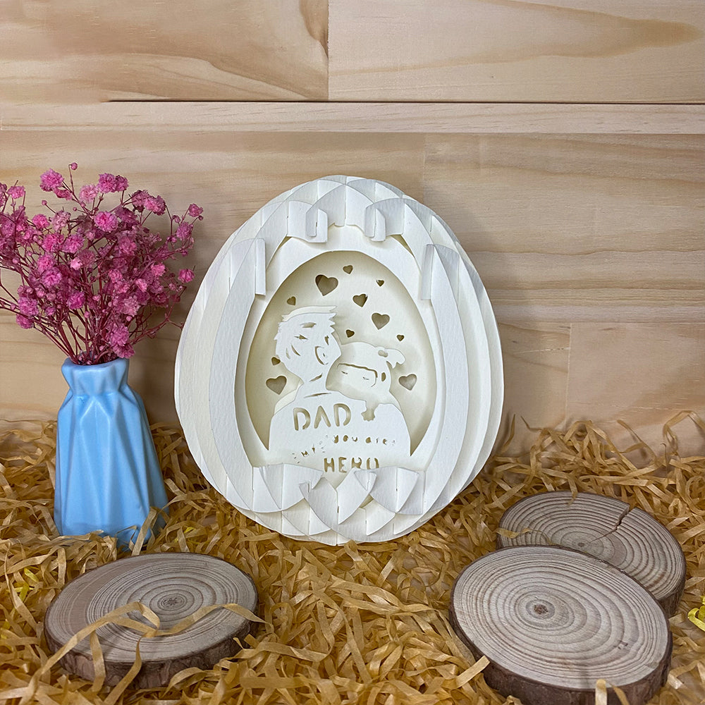 Father's Day 2 Girl – 3D Pop-Up Card SVG File for Cricut & Silhouette