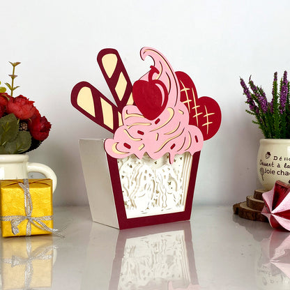 Gnome Love – 3D Cup Cake Box File - Cricut File - VEKTOR KRAFT