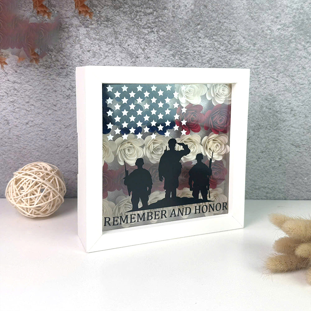 Memorial Day – 3D Shadow Box SVG File for Cricut & Silhouette