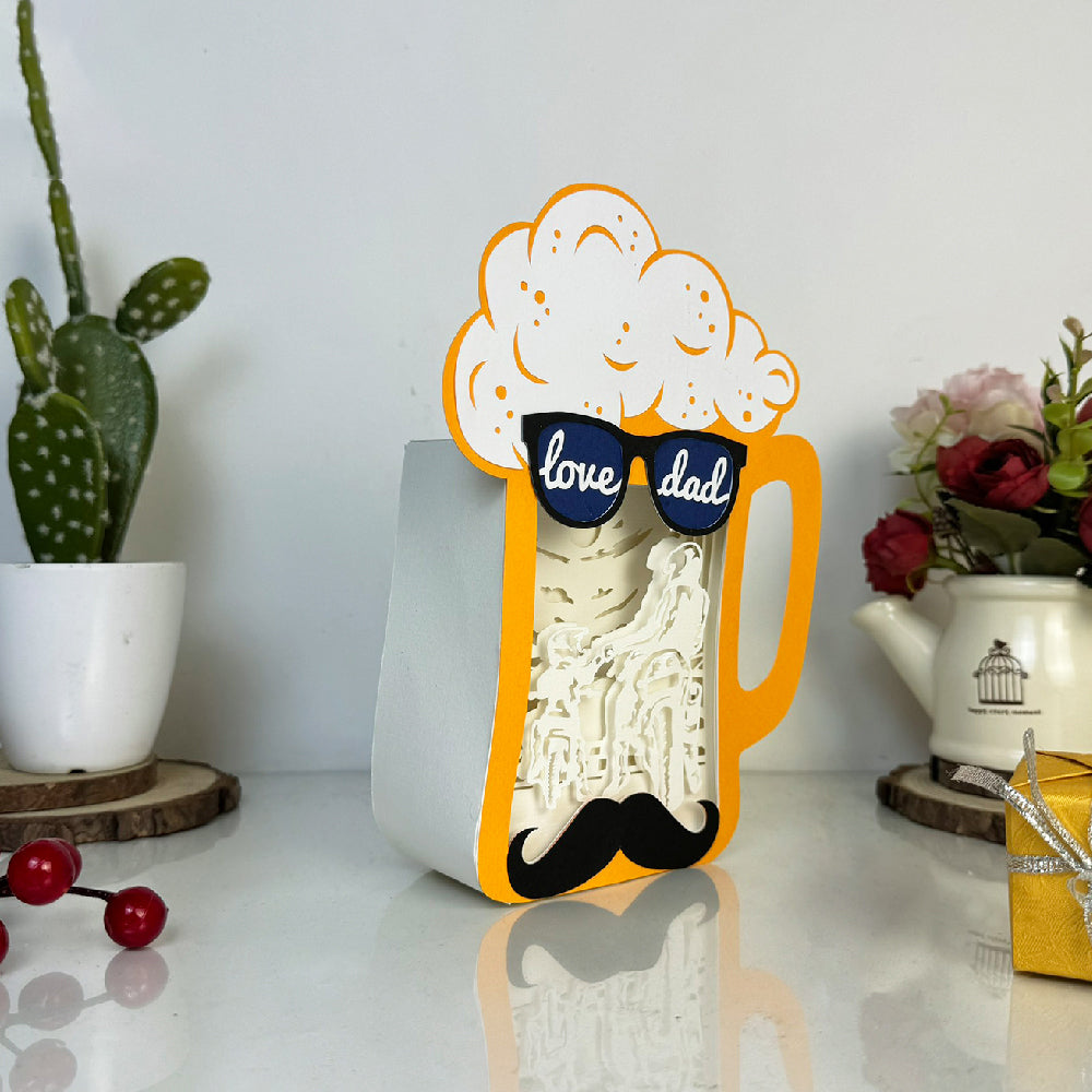 Dad and Son – 3D Beer Box File - Cricut File - VEKTOR KRAFT