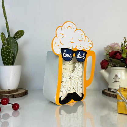 Dad and Son – 3D Beer Box File - Cricut File - VEKTOR KRAFT