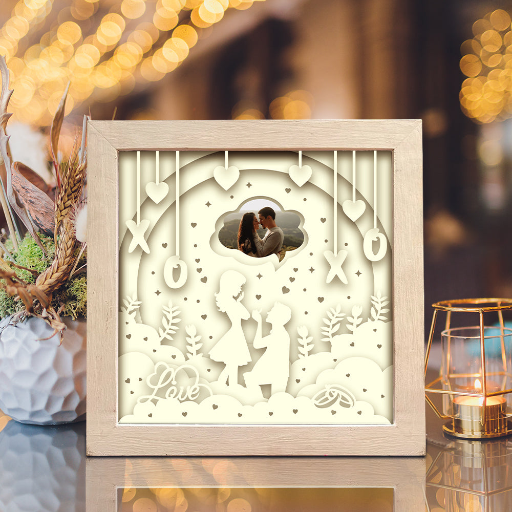 Happy Valentine 2 – 3D Shadow Box SVG File for Cricut & Silhouette
