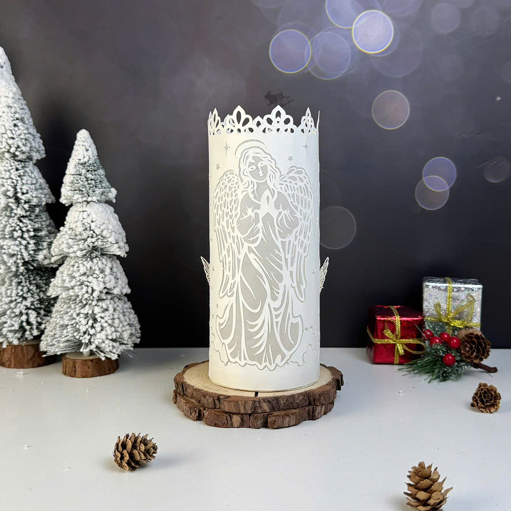 Angel – 3D Lightbox SVG File for Cricut & Silhouette