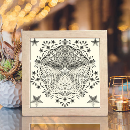 Star Mandala – 3D Shadow Box SVG File for Cricut & Silhouette