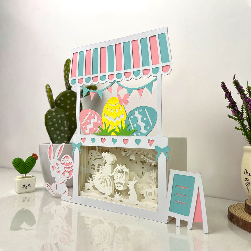 Easter – 3D Easter Shop Box File - Cricut File - VEKTOR KRAFT