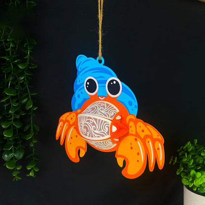Hermit Crab - 3D Animal Paper Cut Lantern File  - Cricut File  - VEKTOR KRAFT