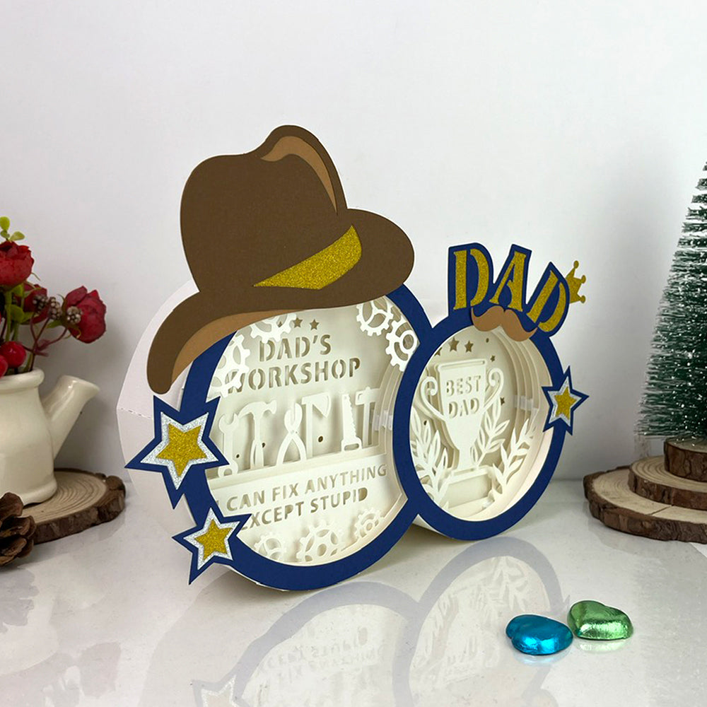 Dad's Workshop – 3D Box SVG File for Cricut & Silhouette