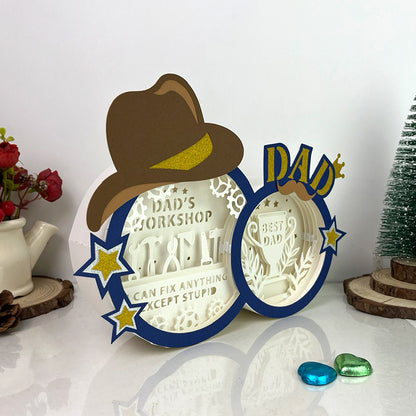 Dad's Workshop – 3D Box SVG File for Cricut & Silhouette