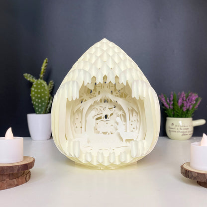 Christmas Nativity – 3D Pop-Up Card SVG File for Cricut & Silhouette