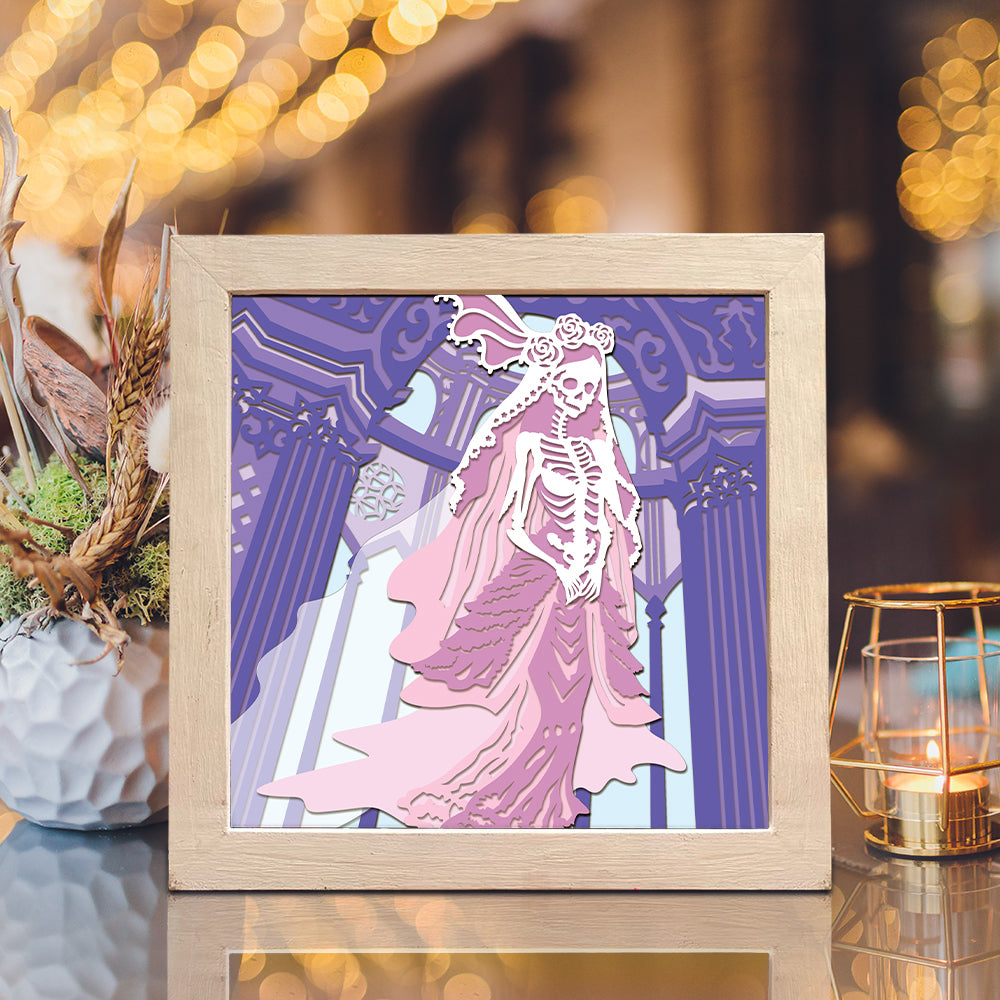 Halloween Ghost Woman – 3D Shadow Box SVG File for Cricut & Silhouette