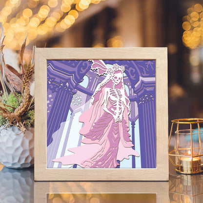 Halloween Ghost Woman – 3D Shadow Box SVG File for Cricut & Silhouette