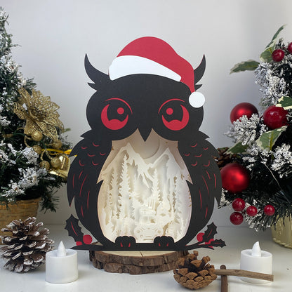 Christmas Gnome 2 – 3D Christmas Owl Box File - Cricut File - VEKTOR KRAFT