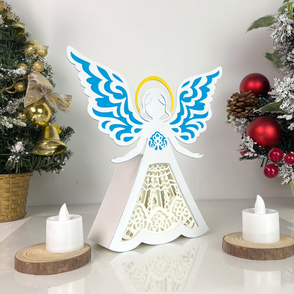 Angel Mandala – 3D Box SVG File for Cricut & Silhouette