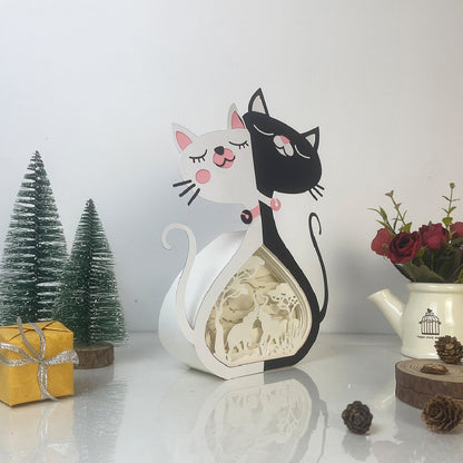 Elephant Couple – 3D Cat Love Box File - Cricut File - VEKTOR KRAFT