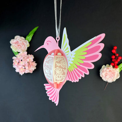 Hummingbird - 3D Animal Paper Cut Lantern File  - Cricut File  - VEKTOR KRAFT