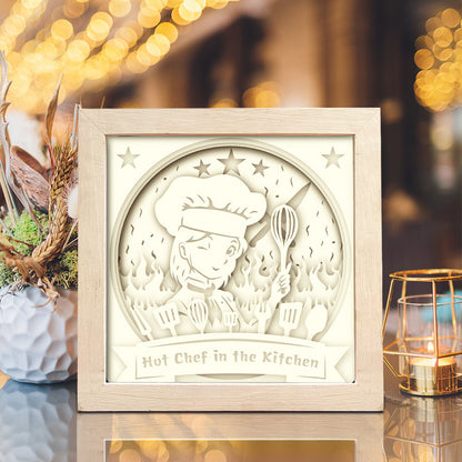 Chef 2 – 3D Lightbox SVG File for Cricut & Silhouette