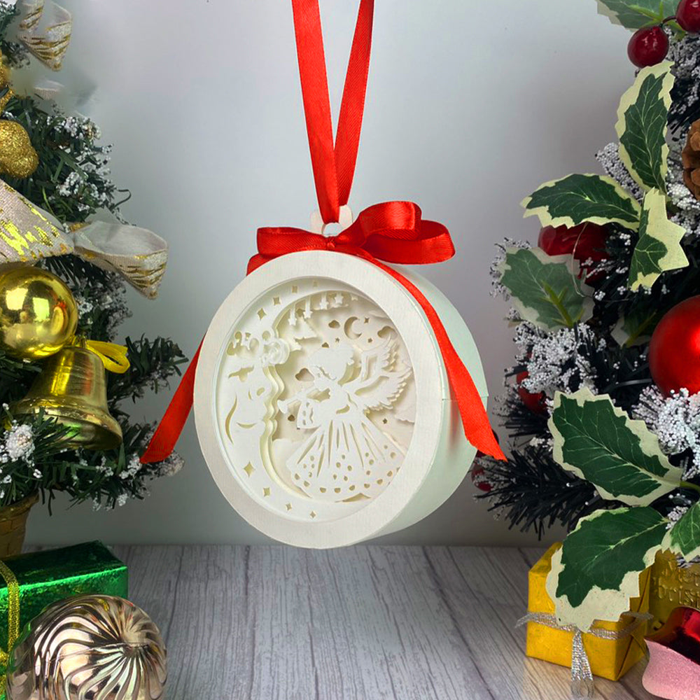 Christmas Angel – 3D Lantern SVG File for Cricut & Silhouette