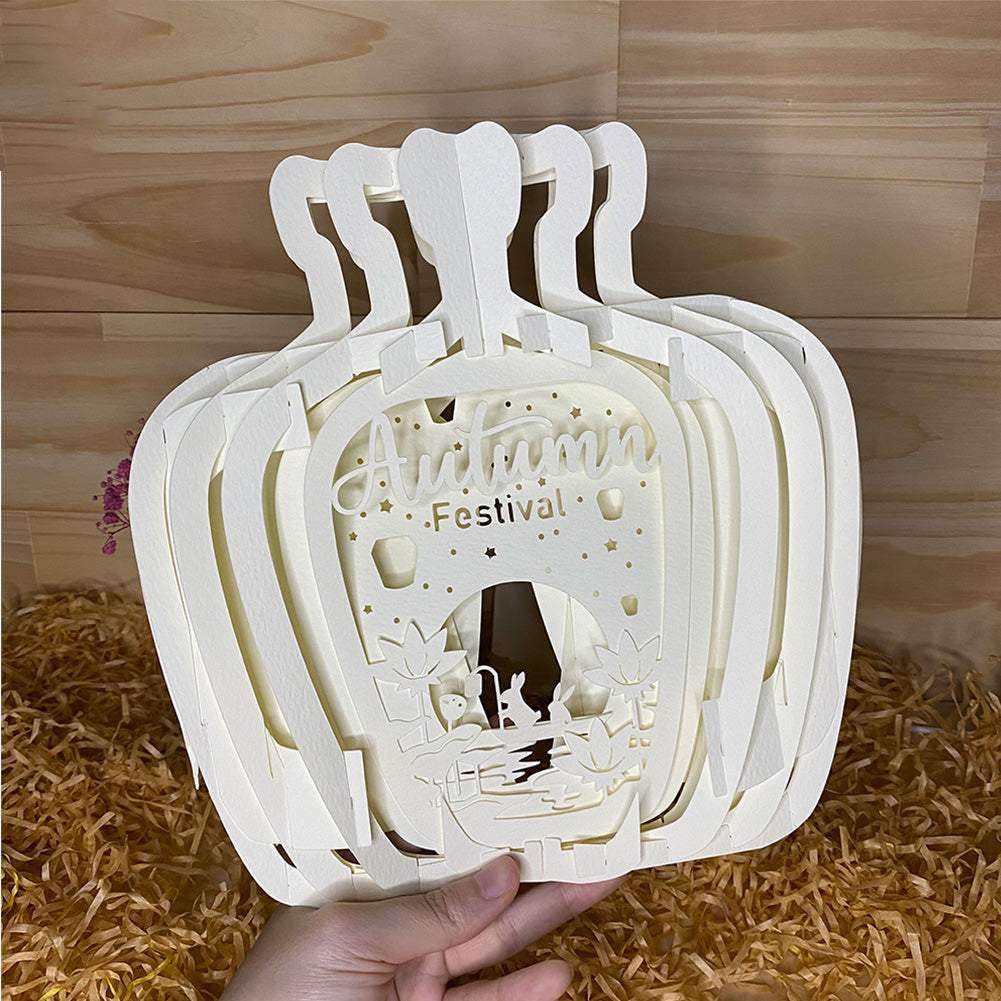Autumn Festival – 3D Pop-Up Card SVG File for Cricut & Silhouette