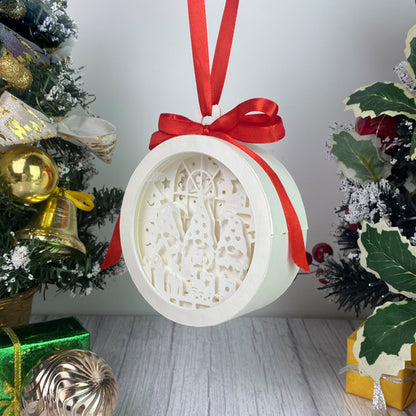 Christmas Gnome – 3D Lantern SVG File for Cricut & Silhouette