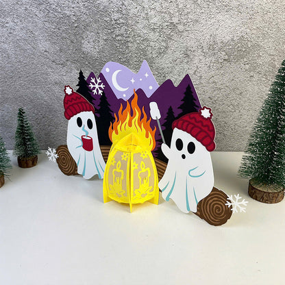 Christmas Campfire 3 – 3D Lantern SVG File for Cricut & Silhouette