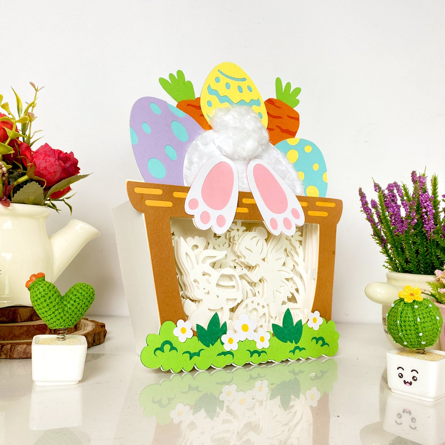Easter Bunny 2 – 3D Easter Basket Box File - Cricut File - VEKTOR KRAFT