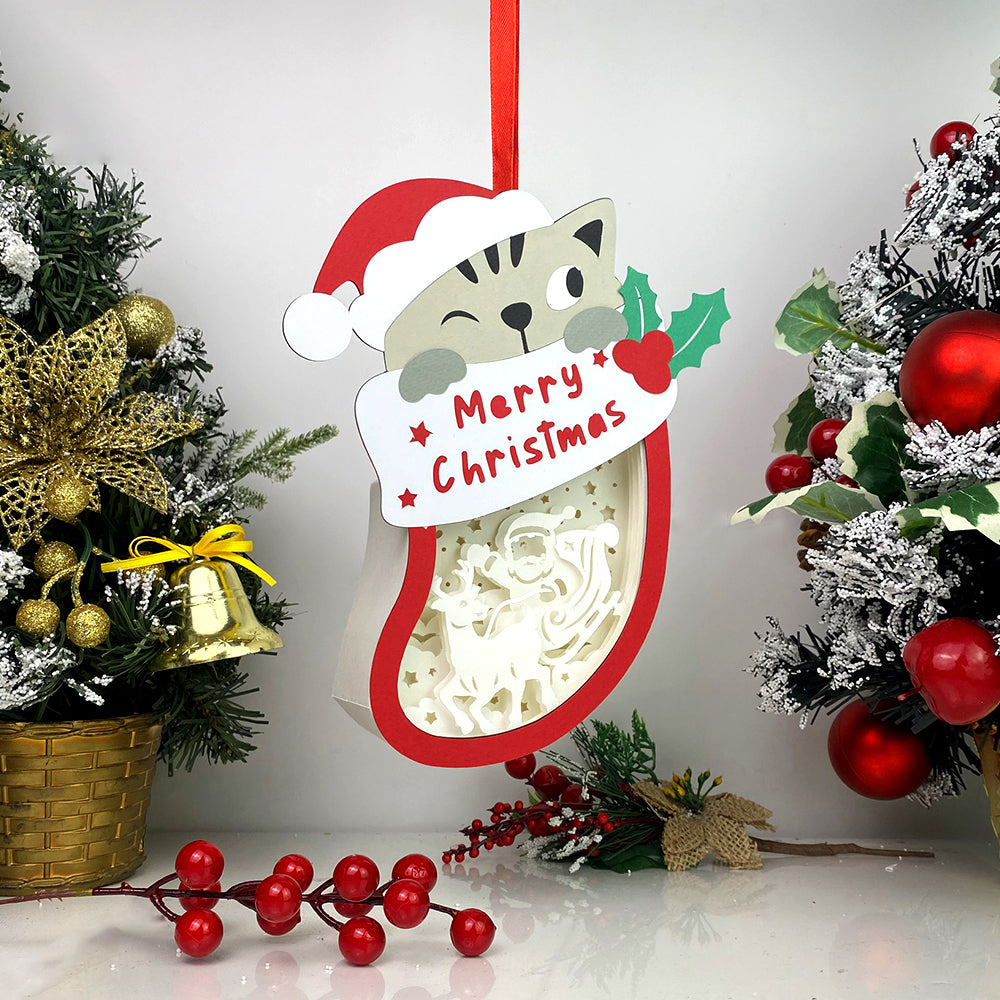 Christmas Santa 2 – 3D Box SVG File for Cricut & Silhouette