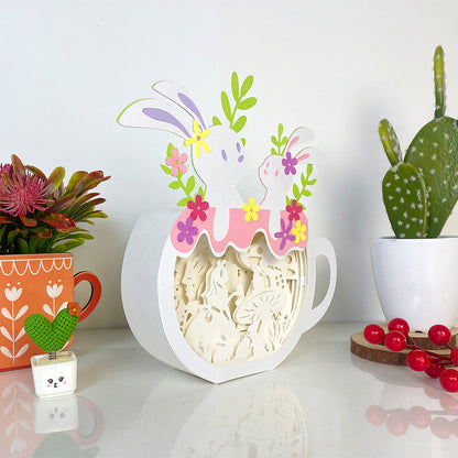 Happy Easter – 3D Bunny Cup Box File - Cricut File - VEKTOR KRAFT