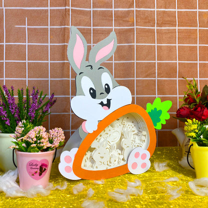 Bunny Easter 3  – 3D Carrot Box 3 File - Cricut File - VEKTOR KRAFT
