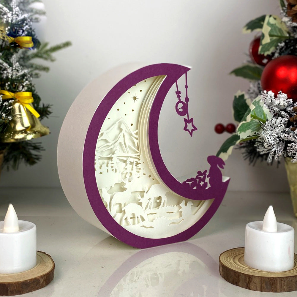 Christmas Deer – 3D Box SVG File for Cricut & Silhouette