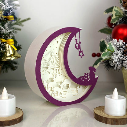 Christmas Deer – 3D Box SVG File for Cricut & Silhouette