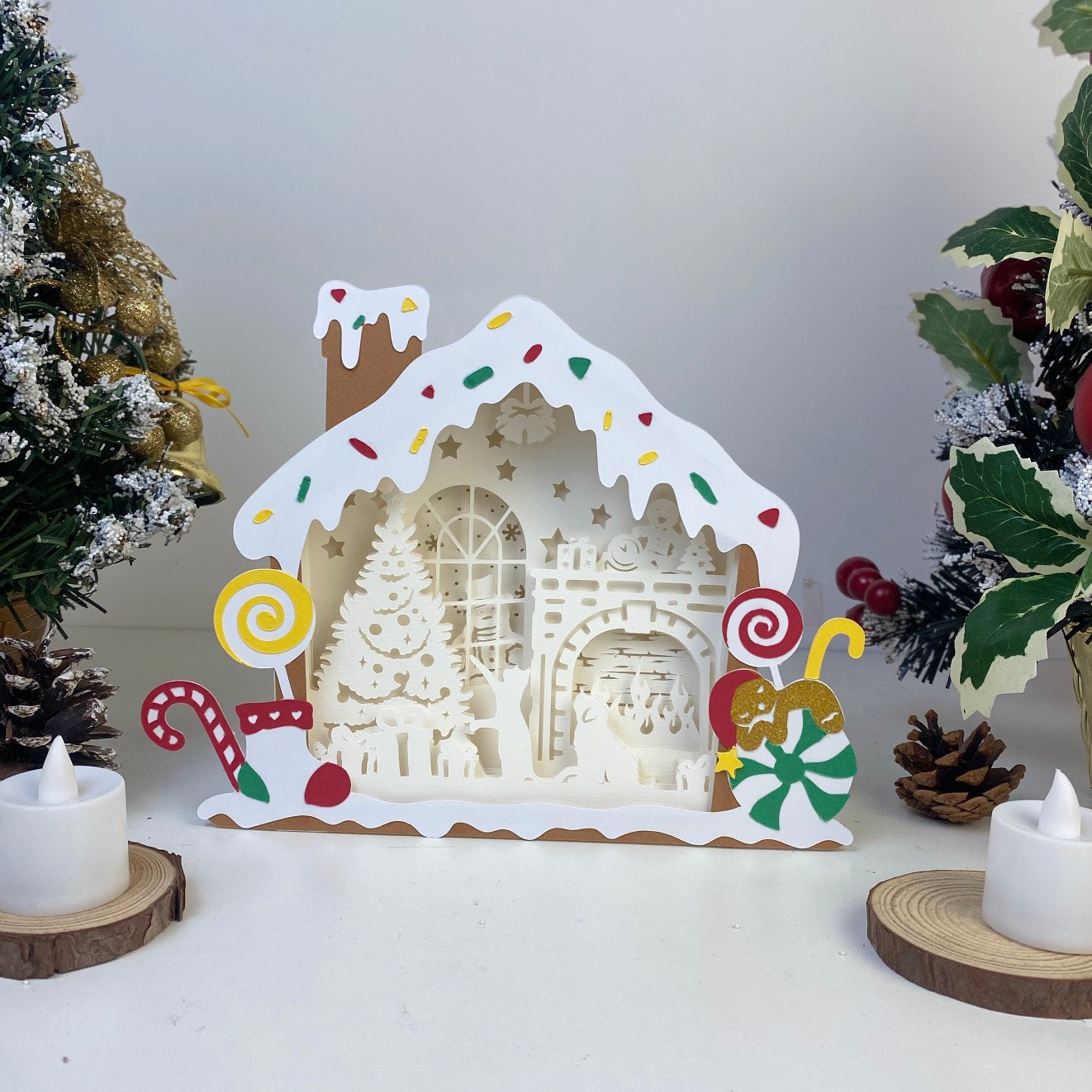 Fireplace – 3D Box SVG File for Cricut & Silhouette