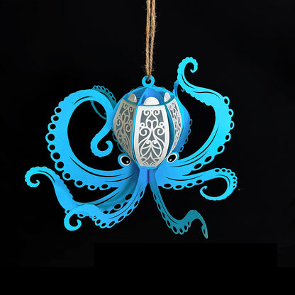 Octopus 2 - 3D Animal Paper Cut Lantern File  - Cricut File  - VEKTOR KRAFT