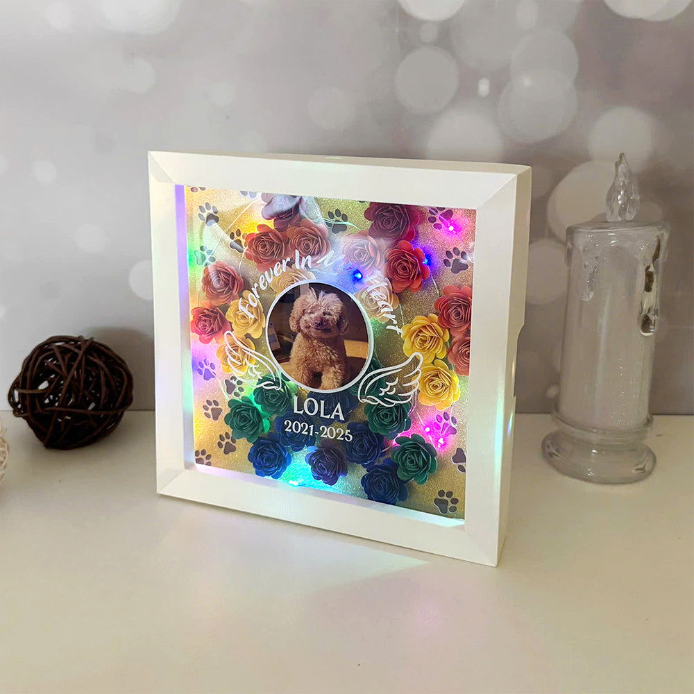 Custom Paw Pet Memorial – 3D Shadow Box SVG File for Cricut & Silhouette