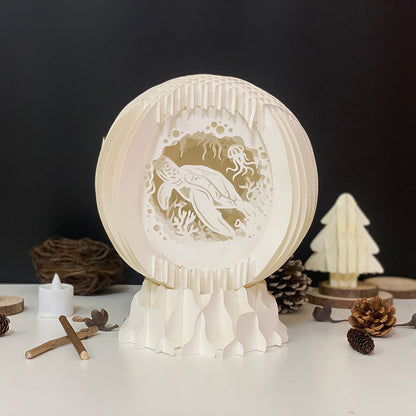 Turtle – 3D Pop-Up Card SVG File for Cricut & Silhouette