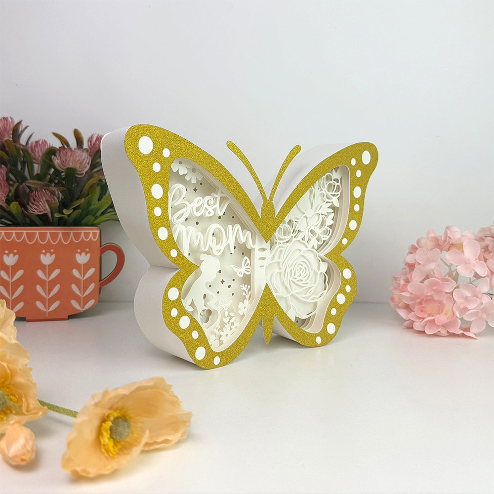 I Love You Mom – 3D Butterfly Box File - Cricut File - VEKTOR KRAFT