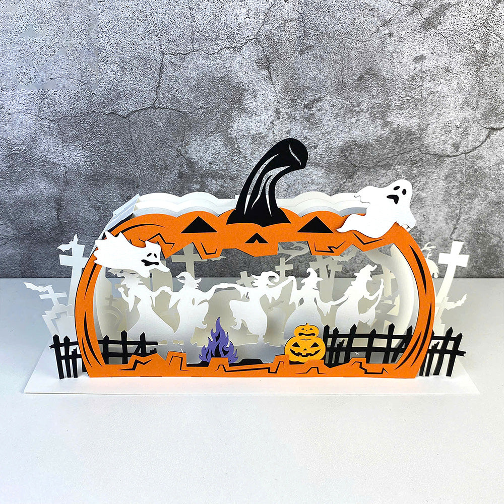Witches Dancing – 3D Pop-Up Card SVG File for Cricut & Silhouette