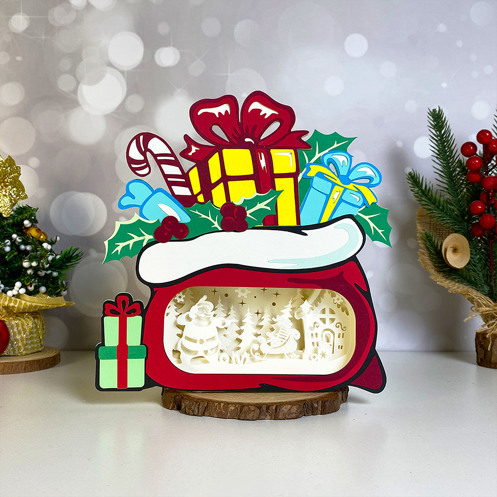 Santa – 3D Box SVG File for Cricut & Silhouette