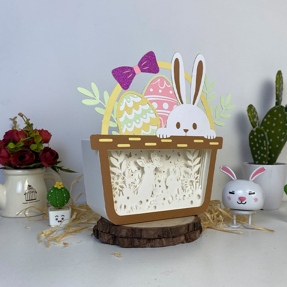 Bunny Easter – 3D Easter Basket Box 2 File - Cricut File - VEKTOR KRAFT