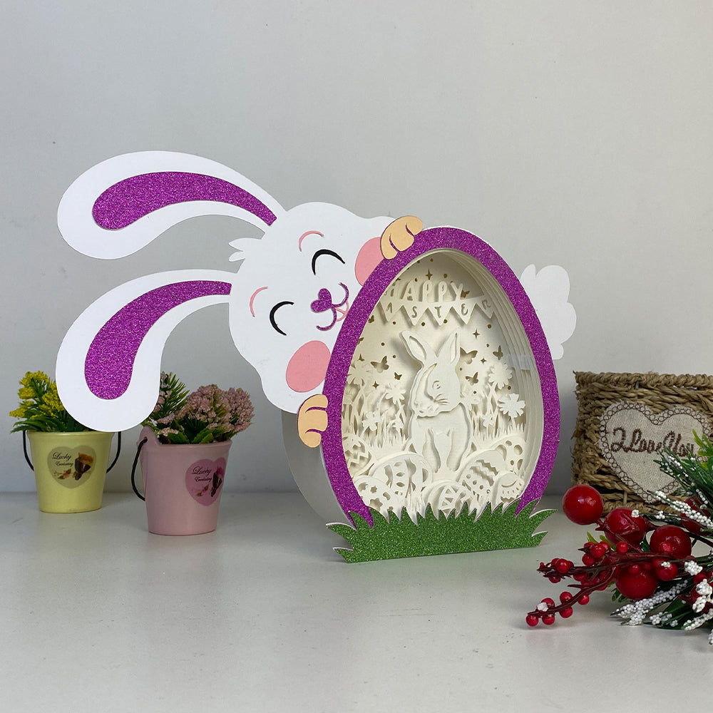 Bunny Easter – 3D Easter Egg Box 2 File - Cricut File - VEKTOR KRAFT