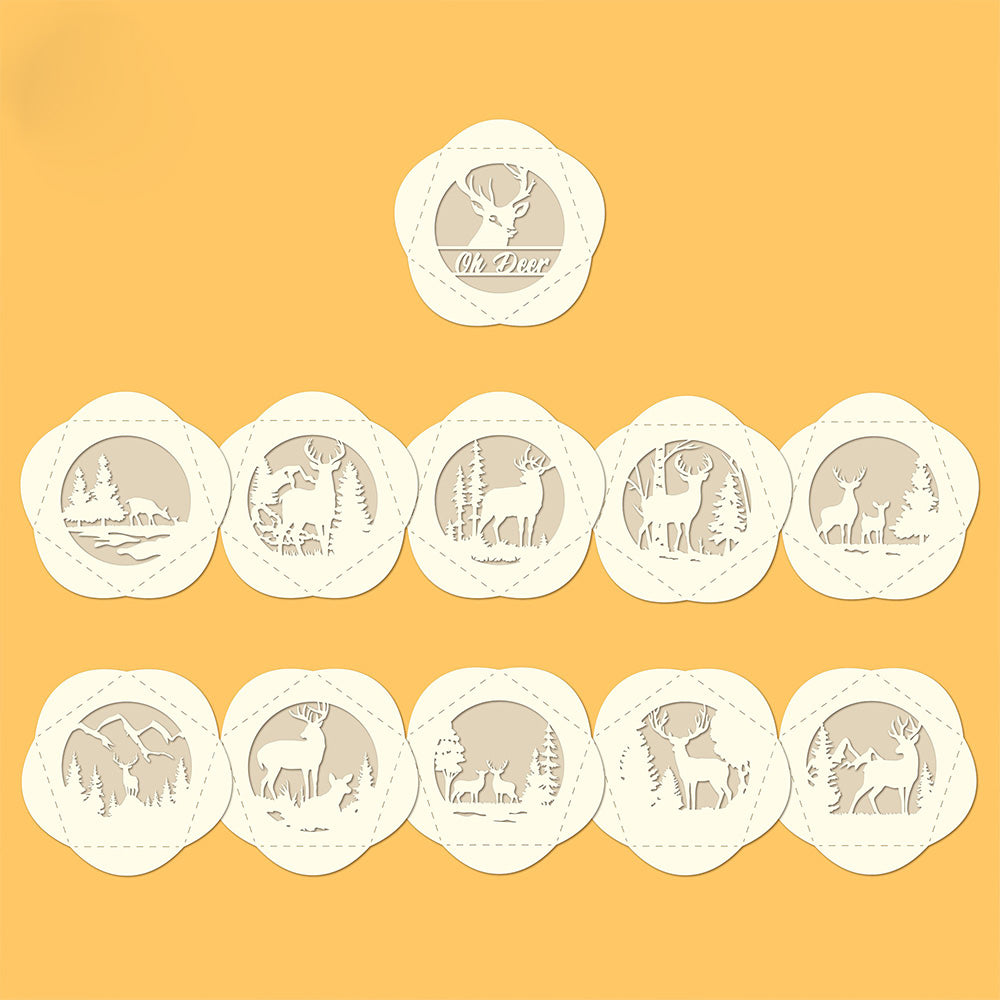 Deer – 3D Lantern SVG File for Cricut & Silhouette