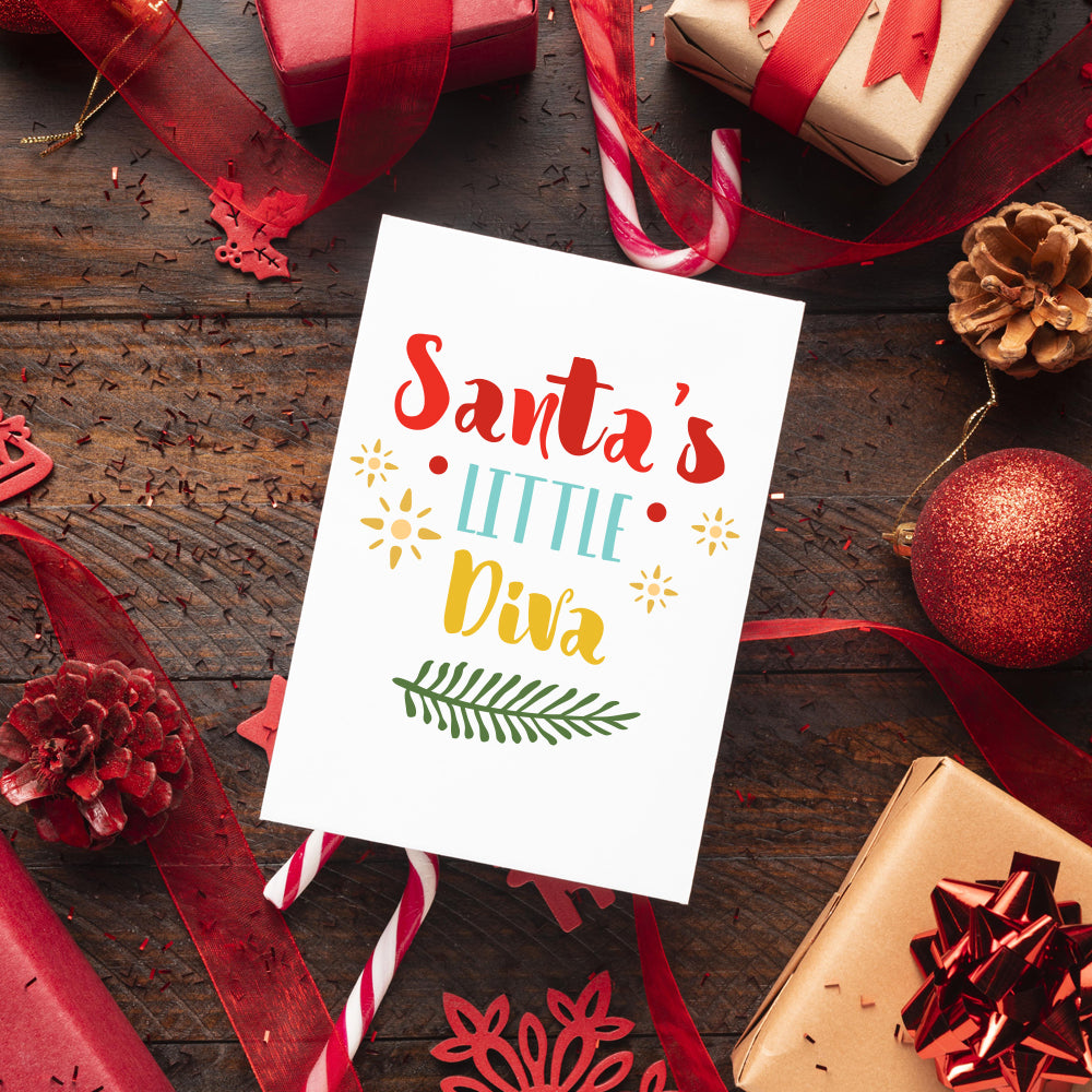 Santa's Little Diva - Cricut File - VEKTOR KRAFT