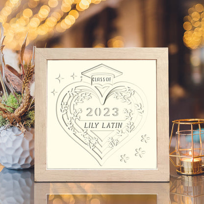 Customizable Graduation 4 – 3D Shadow Box SVG File for Cricut & Silhouette