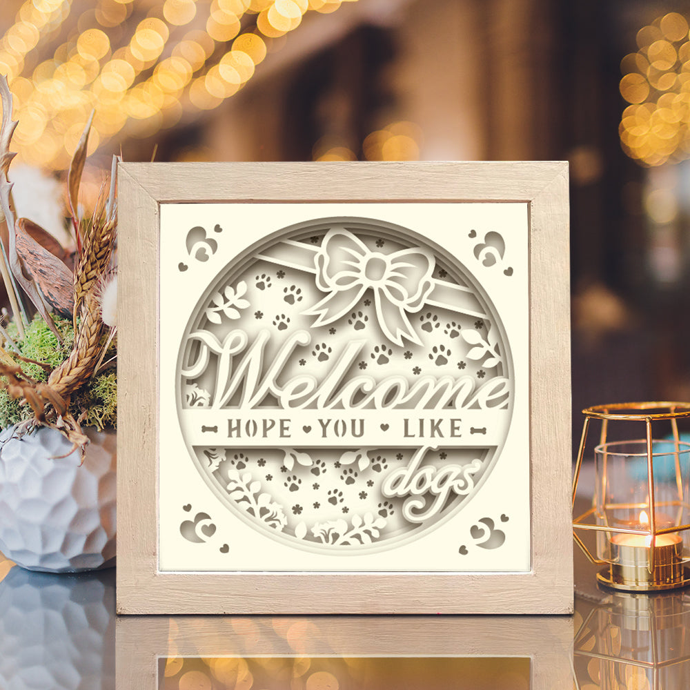 Welcome – 3D Shadow Box SVG File for Cricut & Silhouette