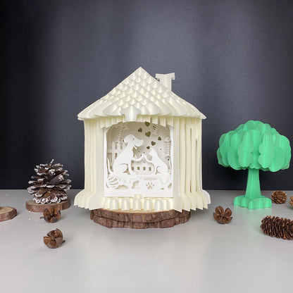 Dog And Cat – 3D Pop-Up Card SVG File for Cricut & Silhouette