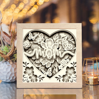 Mom 1 – 3D Shadow Box SVG File for Cricut & Silhouette