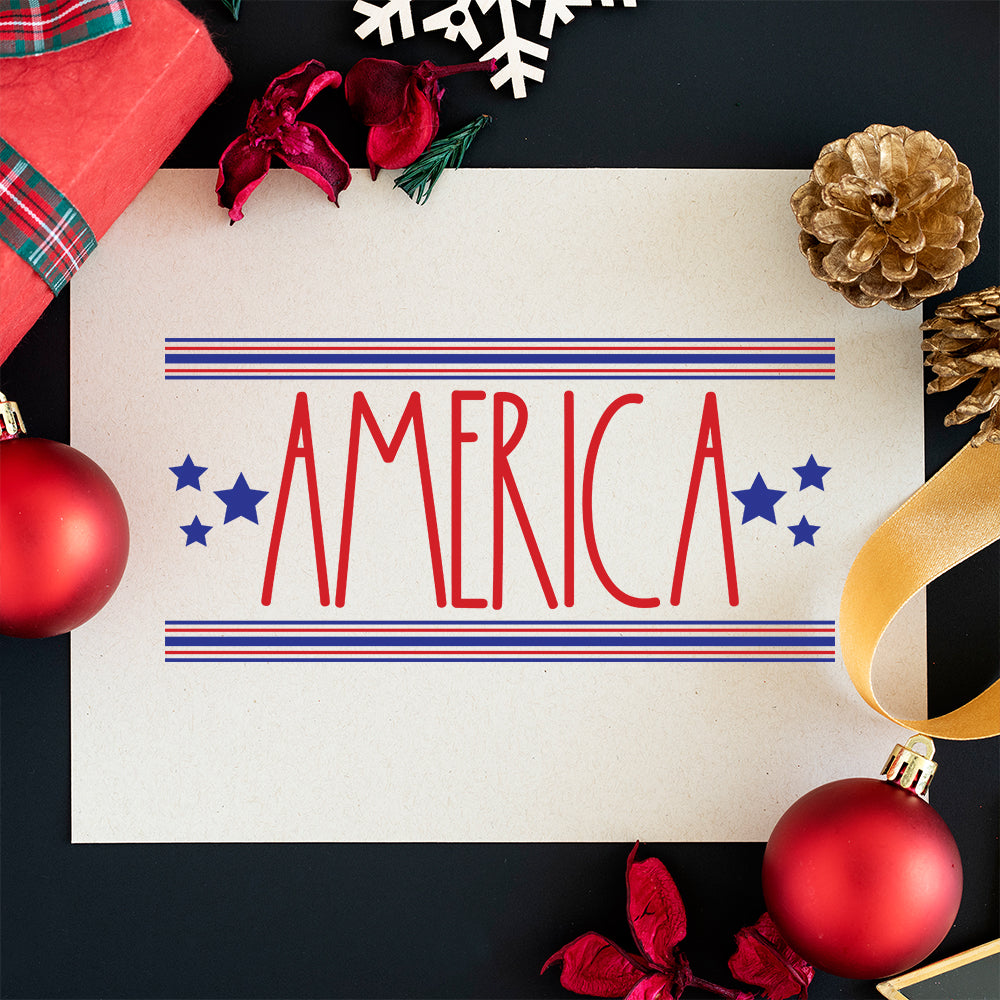 America – 3D Lightbox SVG File for Cricut & Silhouette