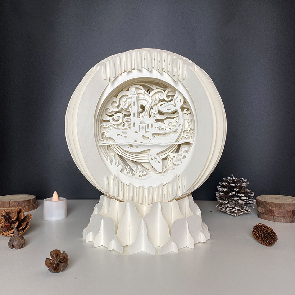 Whale – 3D Pop-Up Card SVG File for Cricut & Silhouette