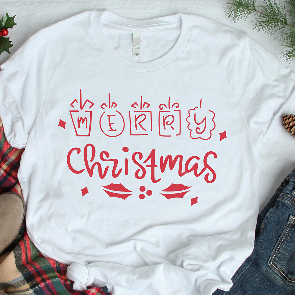 Merry Christmas Card - Christmas Cricut File - VEKTOR KRAFT